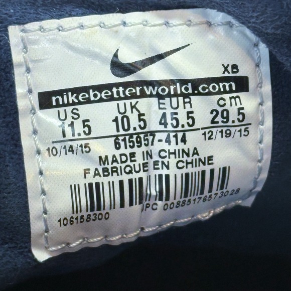 Nike Stefan Janoski Zoom Air 615957-414 Men's Sz 11.5 Blue White Skate Shoes - Picture 14 of 16